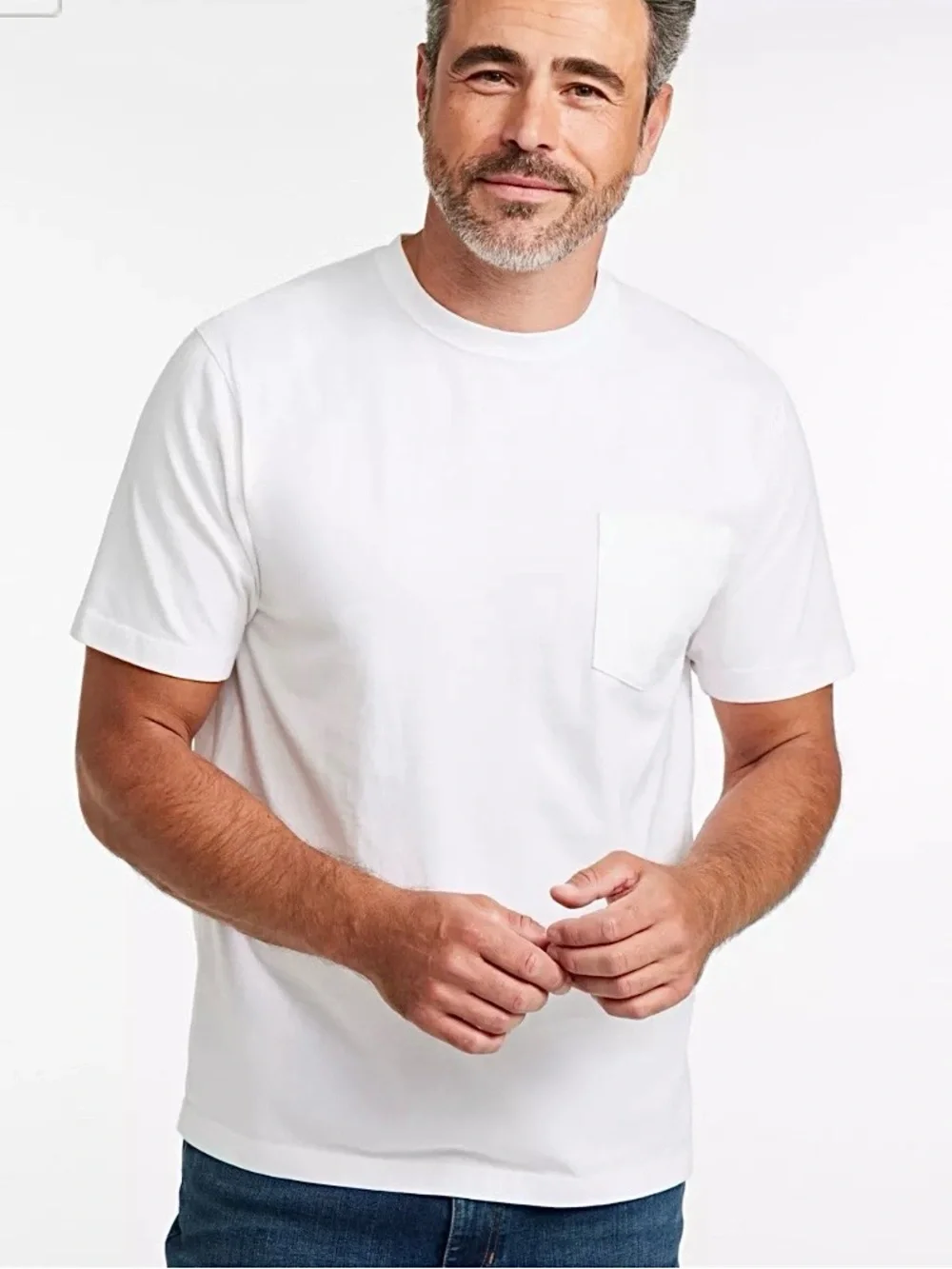Banana Republic White Short Sleeve Pocket Tee
